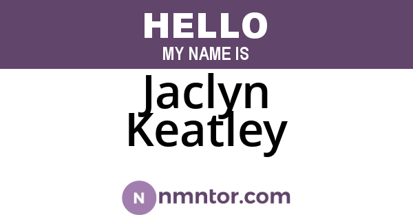 Jaclyn Keatley