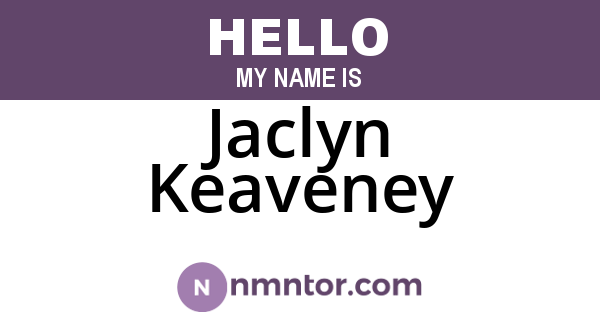 Jaclyn Keaveney