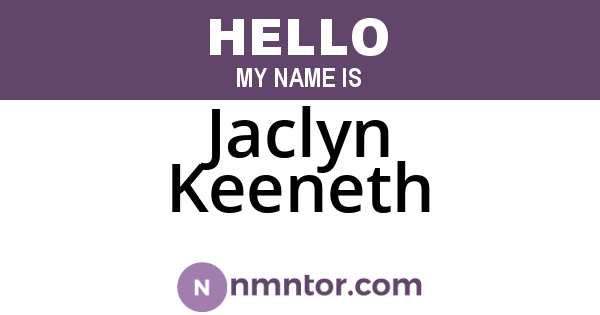 Jaclyn Keeneth