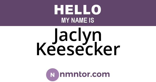 Jaclyn Keesecker