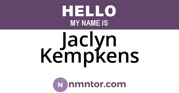 Jaclyn Kempkens