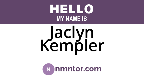 Jaclyn Kempler
