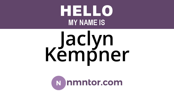 Jaclyn Kempner