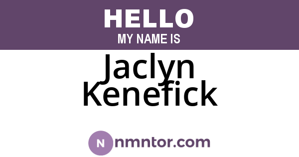 Jaclyn Kenefick