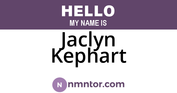 Jaclyn Kephart