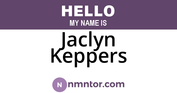 Jaclyn Keppers