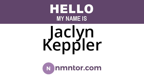 Jaclyn Keppler