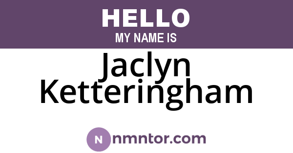 Jaclyn Ketteringham