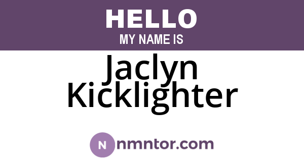 Jaclyn Kicklighter