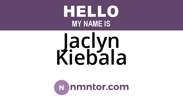 Jaclyn Kiebala