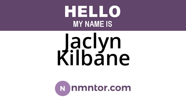 Jaclyn Kilbane