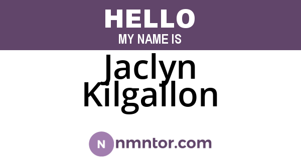 Jaclyn Kilgallon