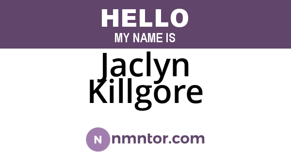 Jaclyn Killgore