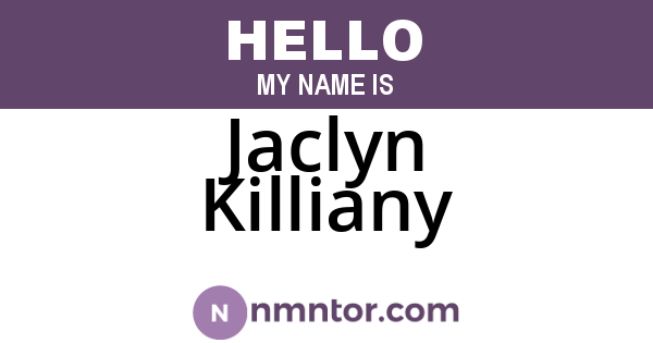 Jaclyn Killiany