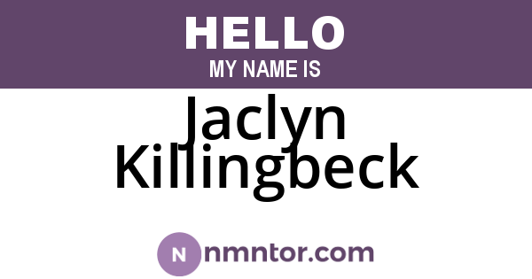 Jaclyn Killingbeck