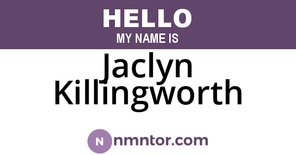 Jaclyn Killingworth