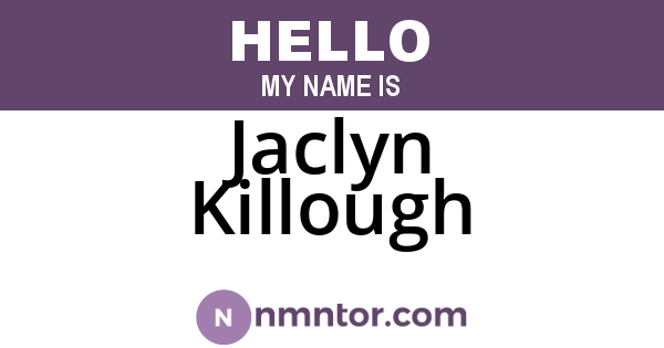 Jaclyn Killough