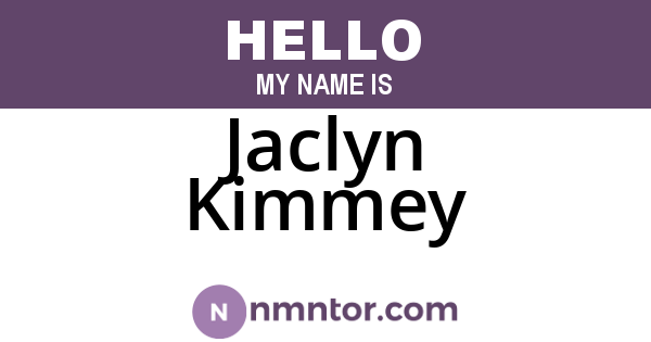 Jaclyn Kimmey