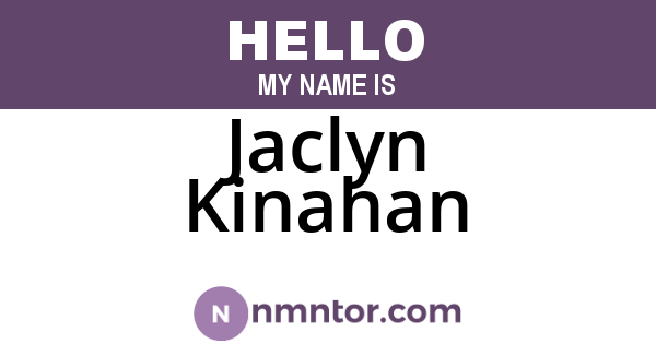 Jaclyn Kinahan