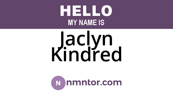 Jaclyn Kindred