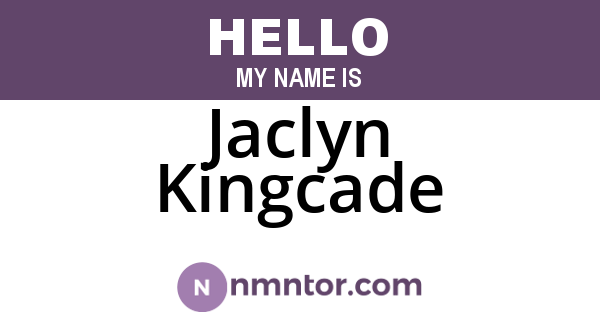 Jaclyn Kingcade