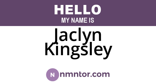 Jaclyn Kingsley