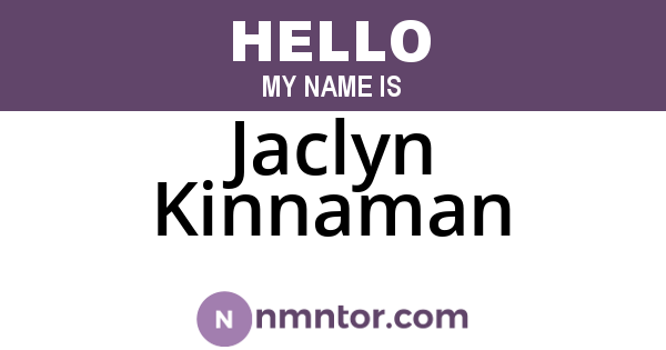 Jaclyn Kinnaman