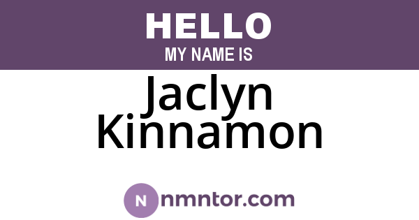 Jaclyn Kinnamon