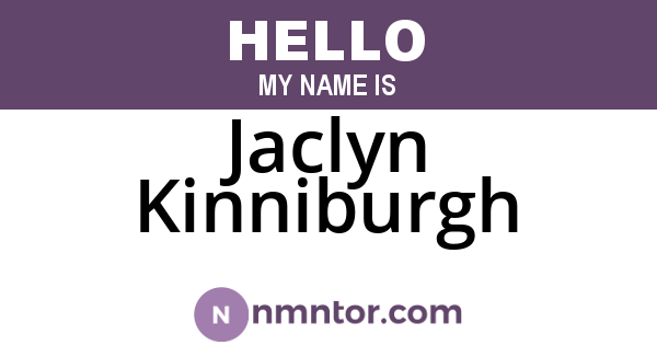 Jaclyn Kinniburgh