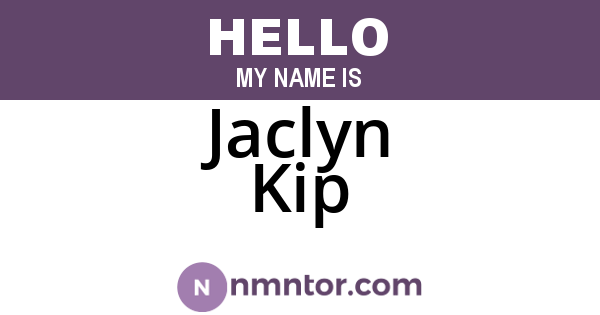 Jaclyn Kip