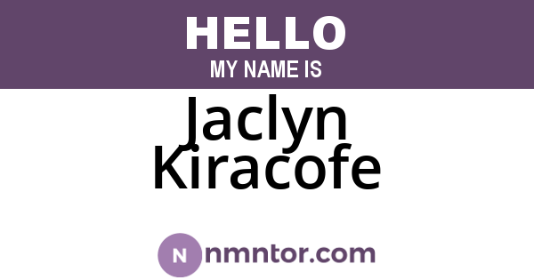 Jaclyn Kiracofe