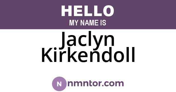 Jaclyn Kirkendoll