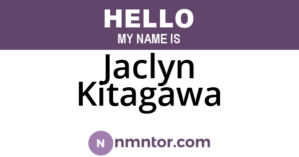 Jaclyn Kitagawa