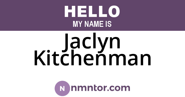 Jaclyn Kitchenman