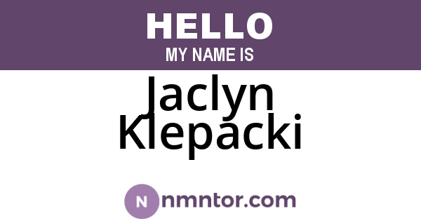 Jaclyn Klepacki