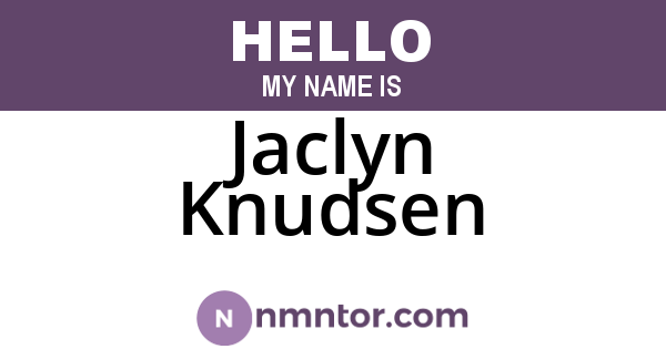 Jaclyn Knudsen