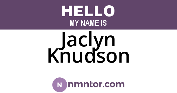 Jaclyn Knudson