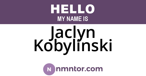 Jaclyn Kobylinski