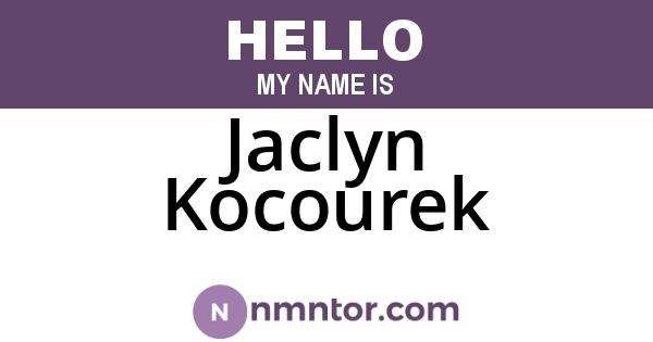 Jaclyn Kocourek