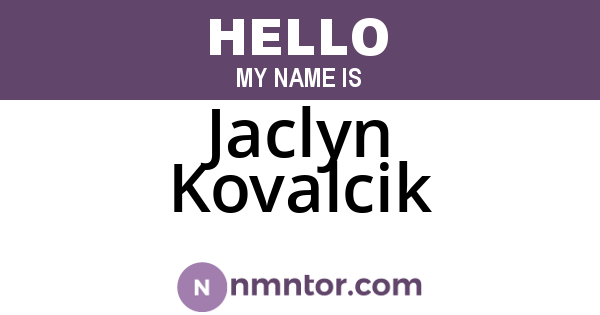 Jaclyn Kovalcik