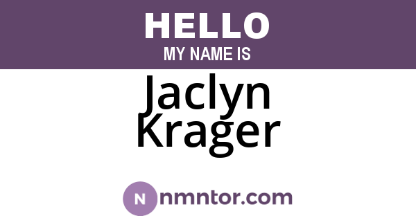 Jaclyn Krager