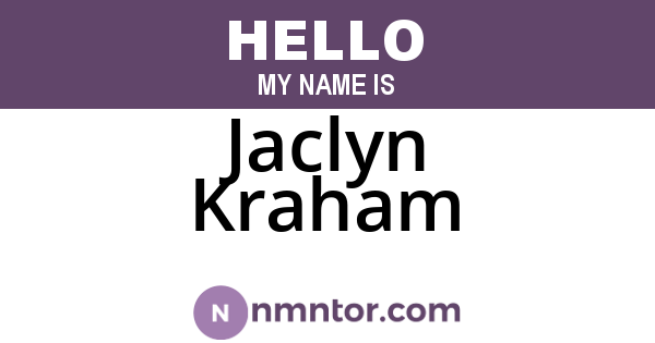Jaclyn Kraham