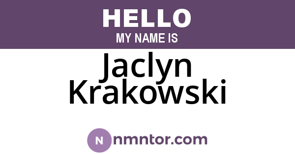 Jaclyn Krakowski