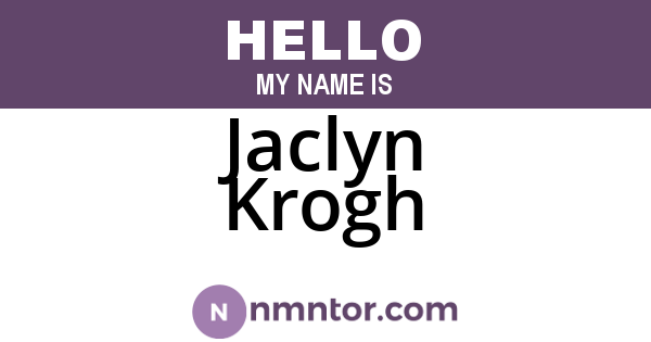 Jaclyn Krogh