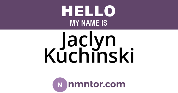 Jaclyn Kuchinski