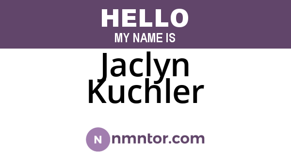 Jaclyn Kuchler