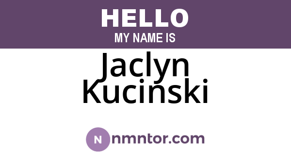 Jaclyn Kucinski