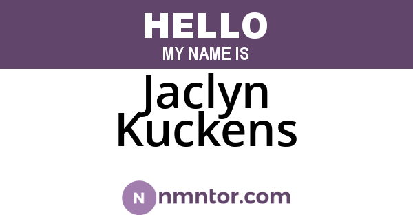Jaclyn Kuckens