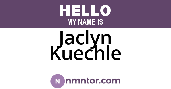 Jaclyn Kuechle