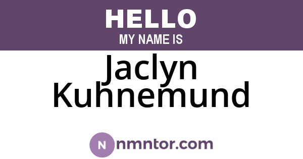 Jaclyn Kuhnemund